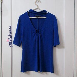 Bold Elements Blue Top Size L